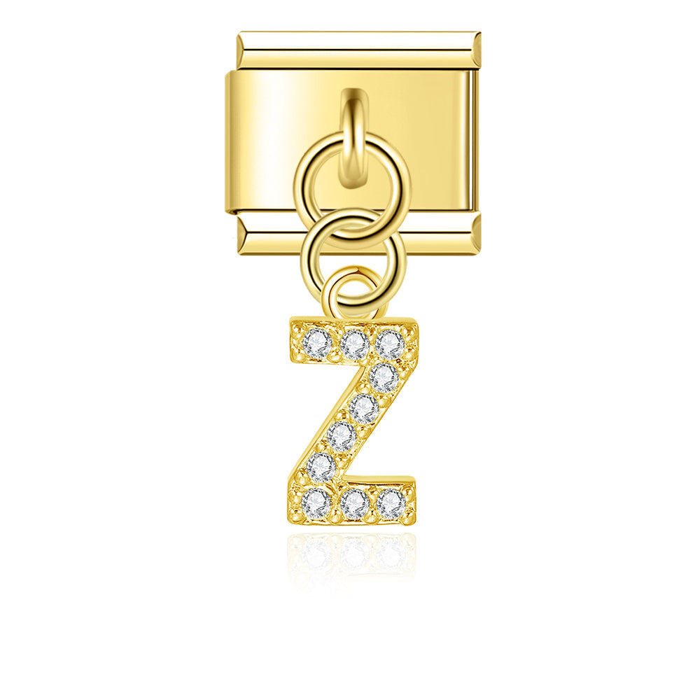 gold / silver  Letters charms  DJ2293
