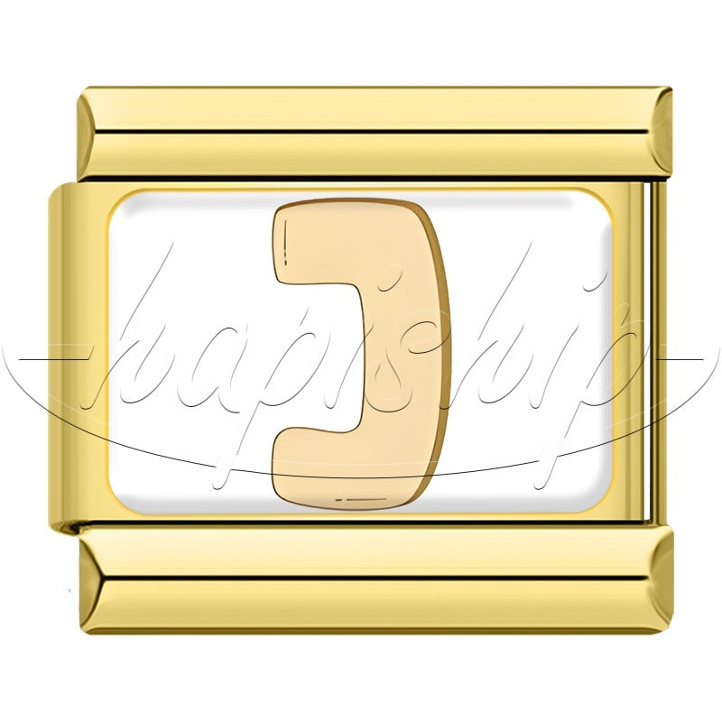 Golden Colorful 26 English Letters TZ037-Gold