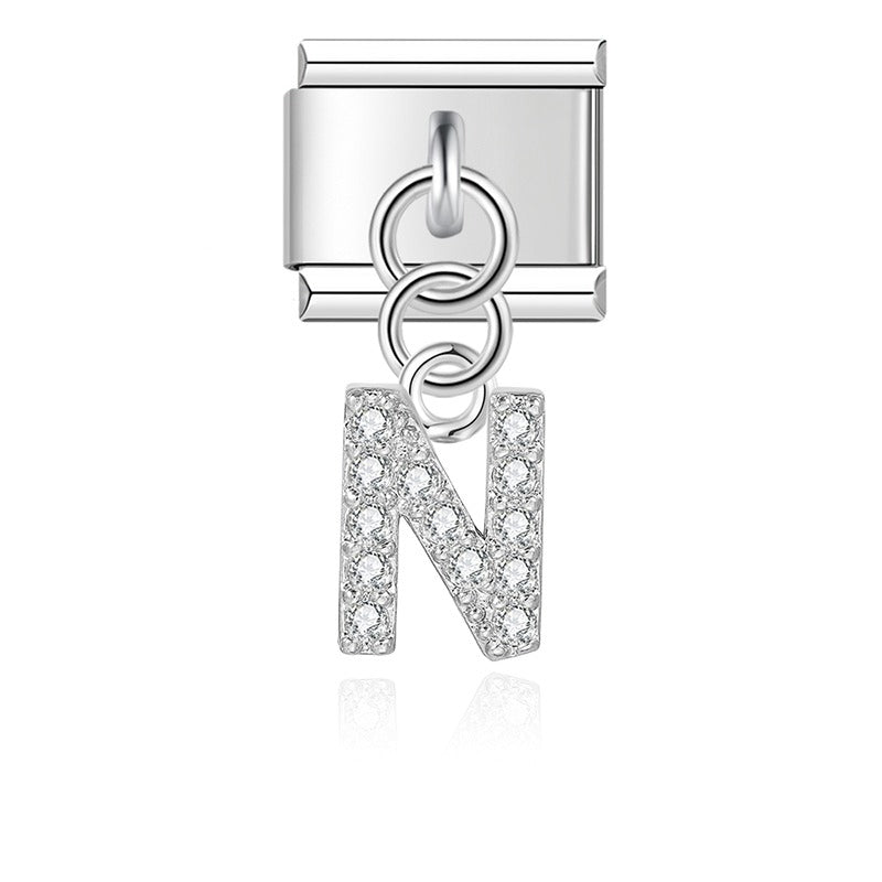 gold / silver  Letters charms  DJ2293