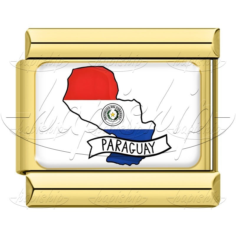 Golden National Topography Flag TZ006-Gold