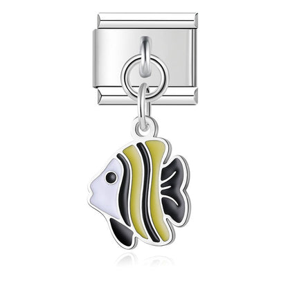 Sculpted Enamel Penguin Dangle Charm