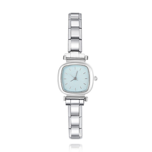 Minimalist Cushion Case Italian Charm Watch