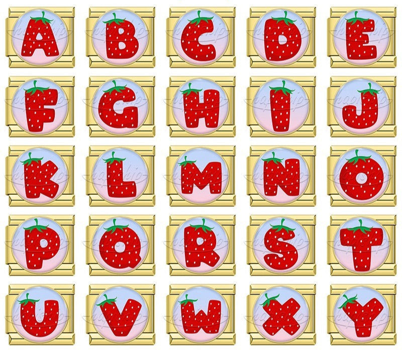 Strawberry 26 Letter TZ171-Gold