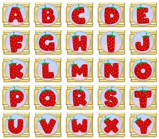 Strawberry 26 Letter TZ171-Gold