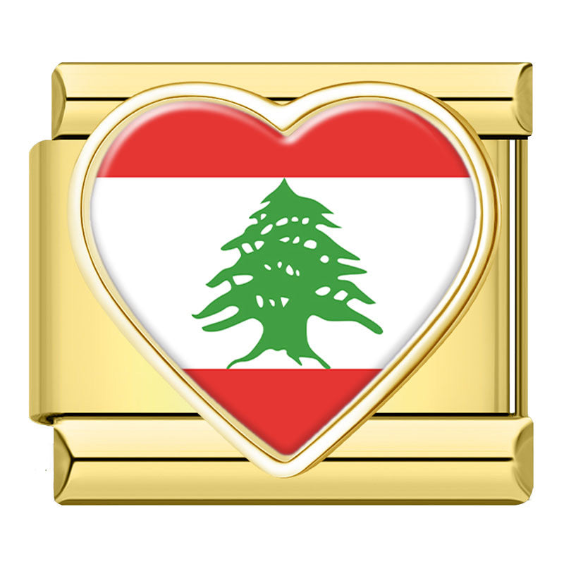 Golden Heart National Flags world