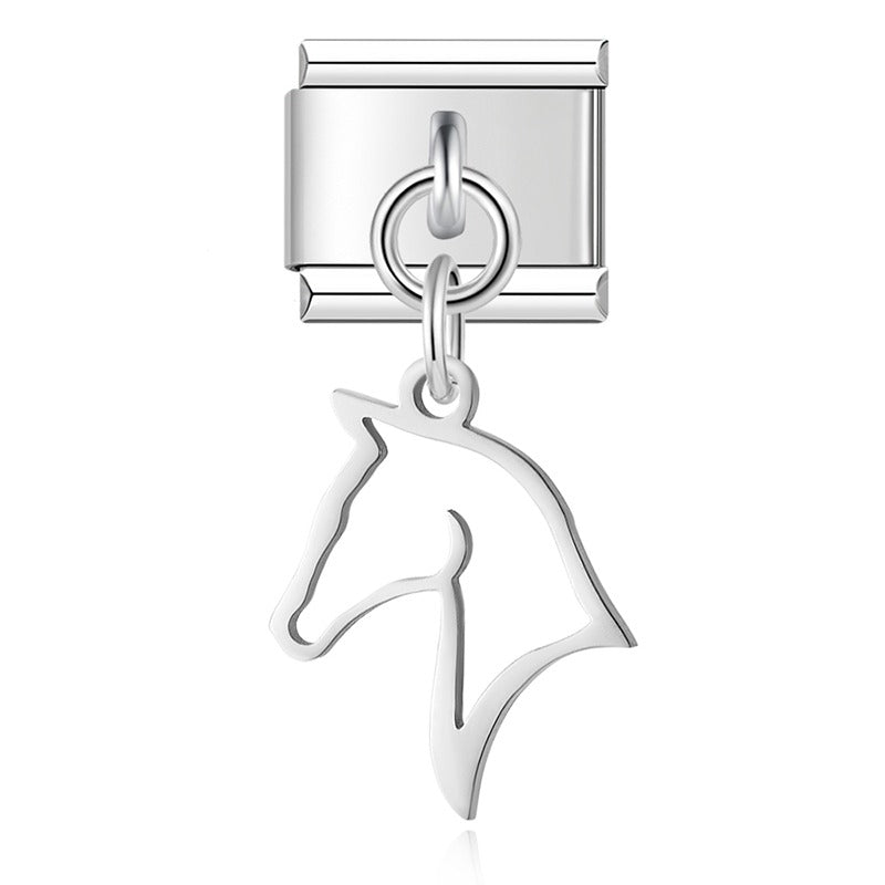 Animals themed italian charms gold&silver