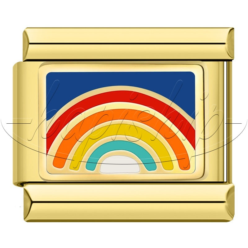 Golden Heart Rainbow Witch Stamp DJ2041-C