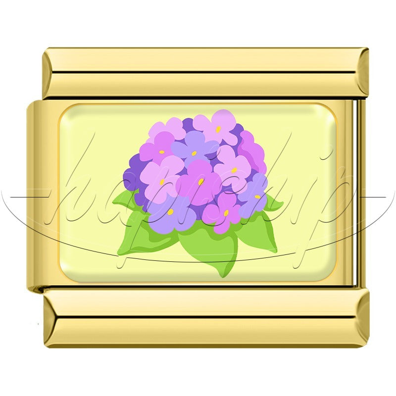 Golden Colorful Flower TZ020-Gold