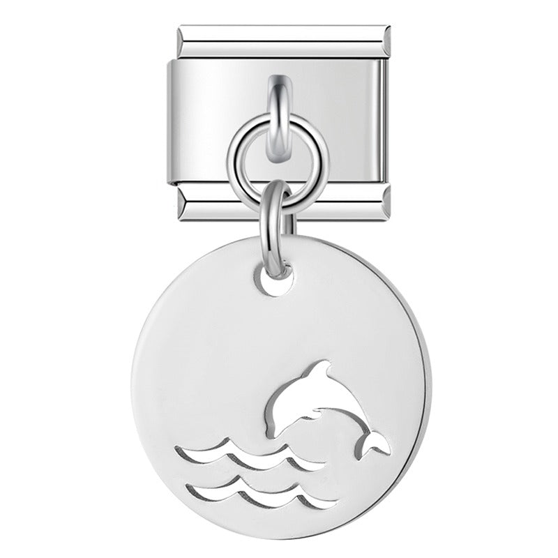 Ocean Beach Trees Dolphins Seahorses DJ1561