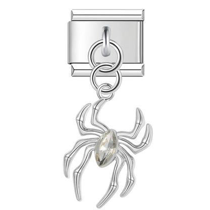 Enamel Flamingo & Tropical Bird Dangle Charm for Charm Bracelets