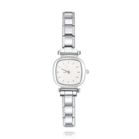 Minimalist Cushion Case Italian Charm Watch — Soft Square Watch Bracelet