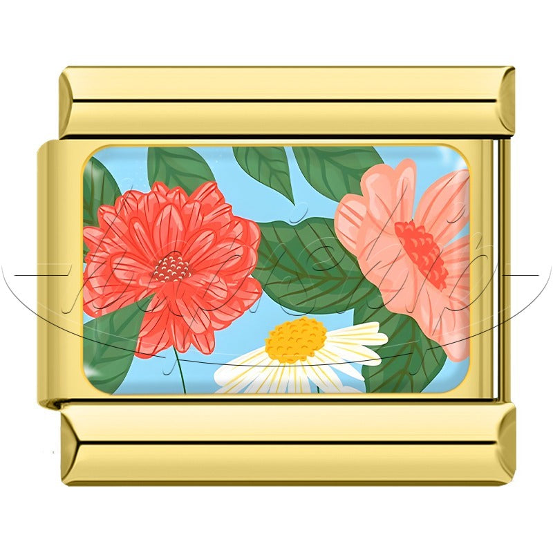 Golden Colors Flower  TZ089-Gold