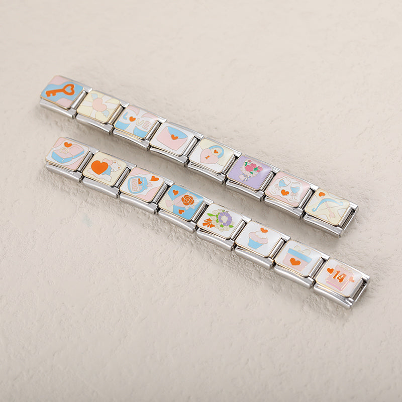 Colorful Love Key Lock  Jewelry DJ1362