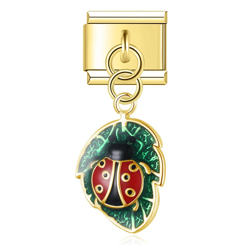 Heart Flower Leaf Ladybug DJ1713