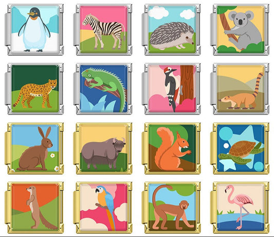 Animals Penguin Chameleon Woodpecker TZ154