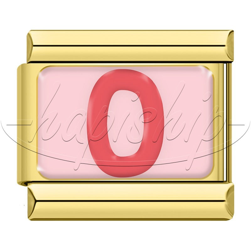 Golden Red 26 English Letters  TZ065