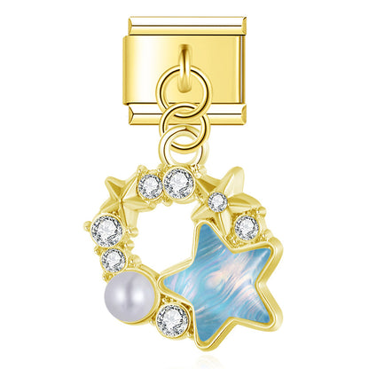 Enamel Lemon & Citrus Fruit Dangle Charm for Charm Bracelets