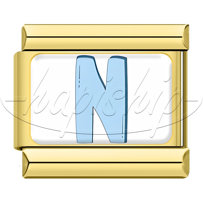 Golden Colorful 26 English Letters TZ037-Gold