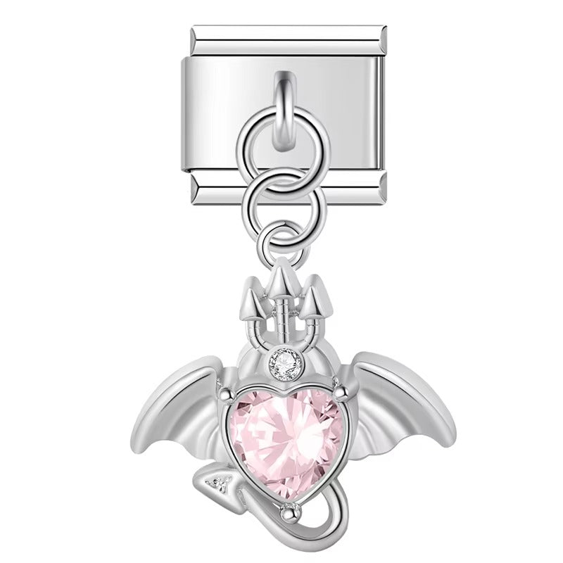 Bat Heart Shiny CZ  DJ1435