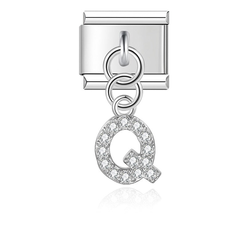 gold / silver  Letters charms  DJ2293