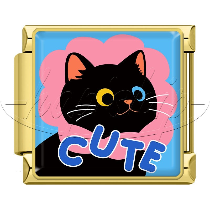 Golden Sweet Kind Happy Cat TZ187-Gold