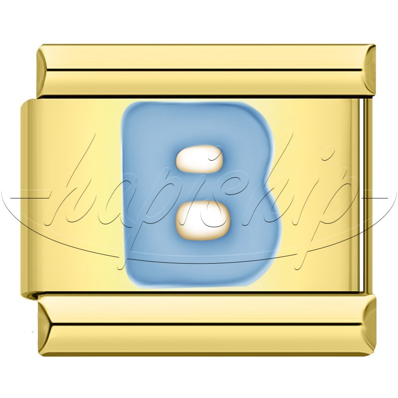 Golden Blue 26 Letter DJ1821