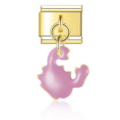 Twisted Metal Rope Single Link Charm