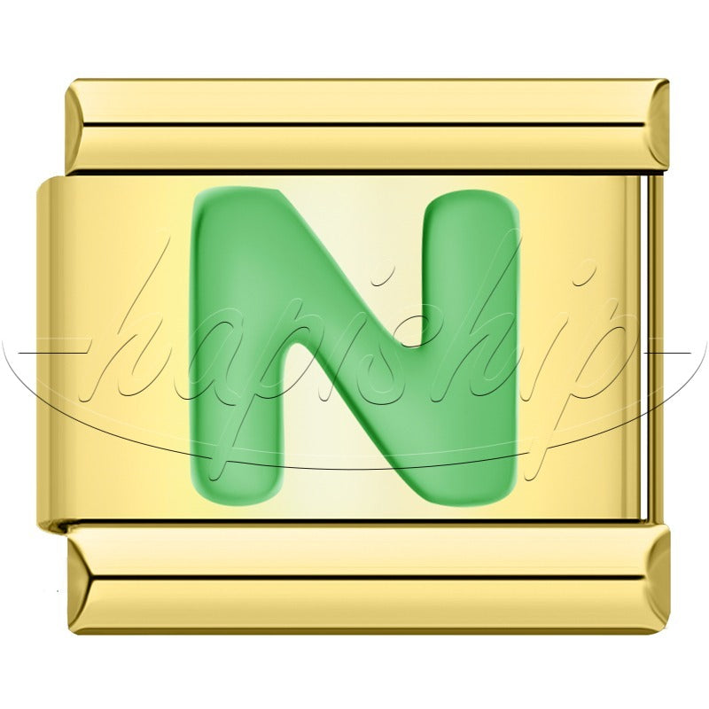 Golden Green 26 Letter DJ2024