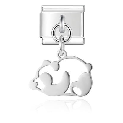 Enamel Starfish & Seashell Dangle Charm for Charm Bracelets