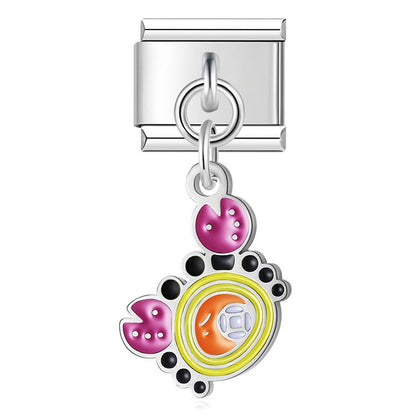 Sculpted Enamel Penguin Dangle Charm