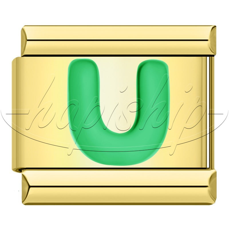 Golden Green 26 Letter DJ2024