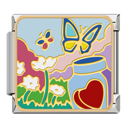 Picturesque Vacation & Scenery Italian Charms — Landscape, Seaside & Ice Cream Bracelet Links