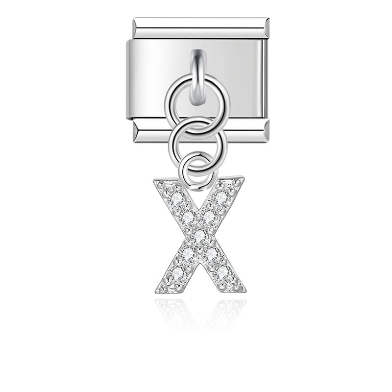 gold / silver  Letters charms  DJ2293