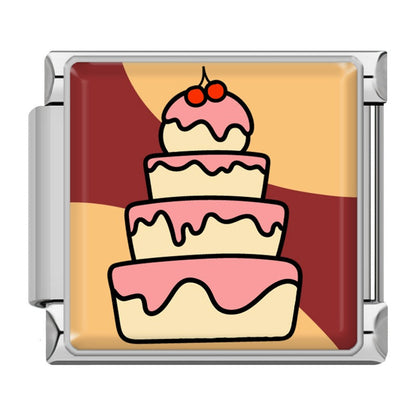 Brown Celebration & Autumn Italian Charms — Thanksgiving, Harvest & Autumn Icon Charm Links