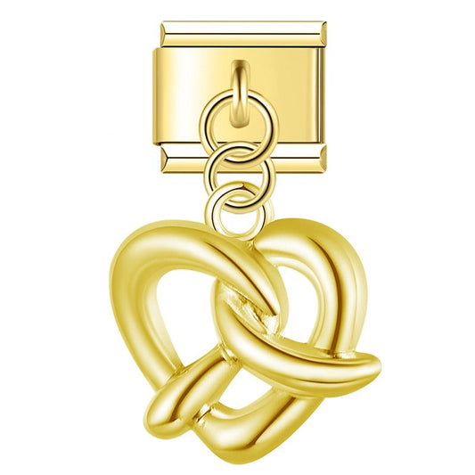 The Heart Knot Pretzel Dangle Charm in Classic & Pastel