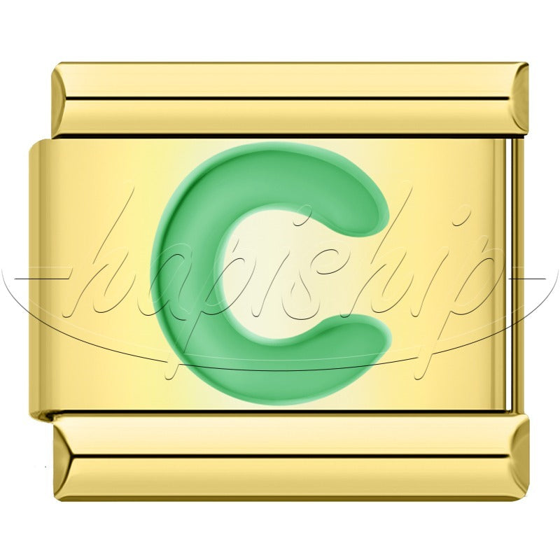 Golden Green 26 Letter DJ2024