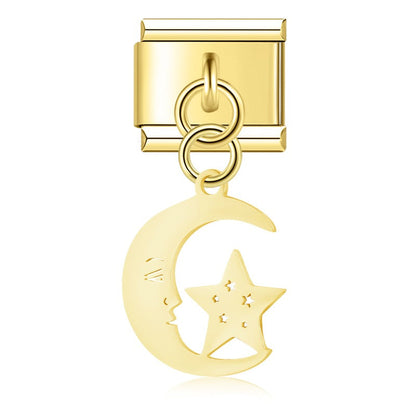 Mystical Moon & Magic Cutout Dangle Charm