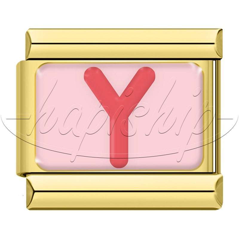 Golden Red 26 English Letters  TZ065