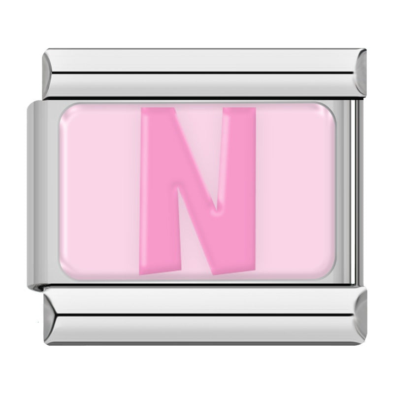 Pink 26 English Letters TZ066