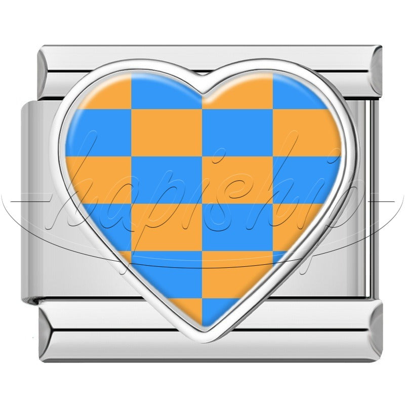 Colorful Grid Heart  TZ158