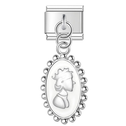 The Flower, Star & Moon Black Themed Dangle Charm