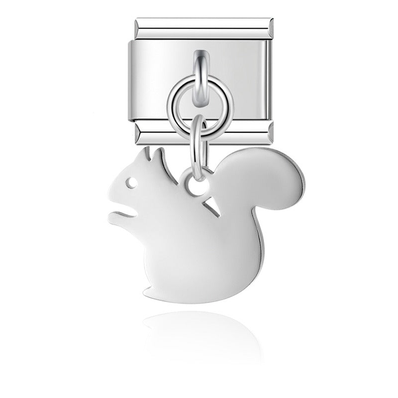 Animals themed italian charms gold&silver