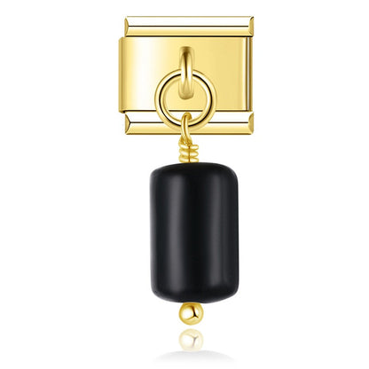 Simple Colorful Cylinder  golden charms