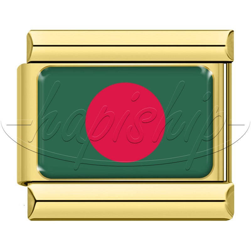 Golden Bulgaria Vietnam Israel National Flag TZ013-Gold