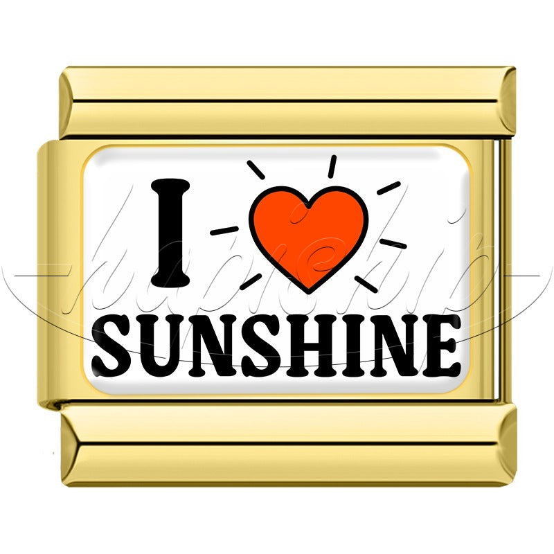 Golden I Love Travel Candy Music  TZ180-Gold