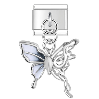 Enamel Horse & Horseshoe Dangle Charm for Charm Bracelets