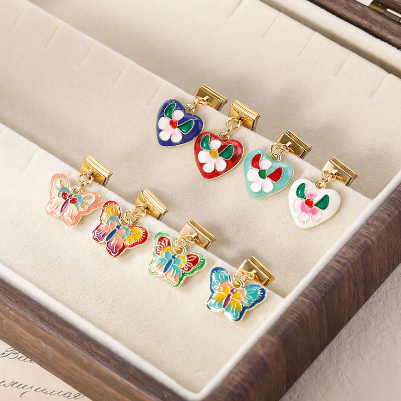 Golden Butterfly Heart Love DJ1722