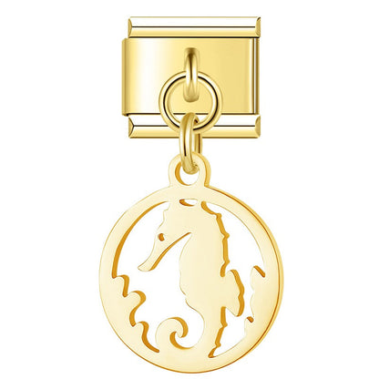 Enamel Crown & Tiara Dangle Charm for Charm Bracelets