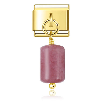 Simple Colorful Cylinder  golden charms