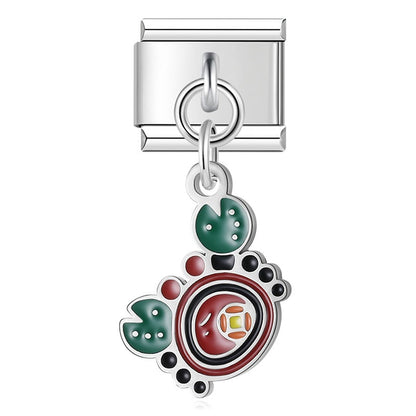 Sculpted Enamel Penguin Dangle Charm